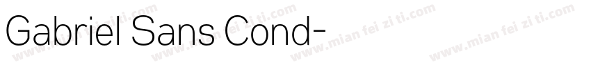 Gabriel Sans Cond字体转换